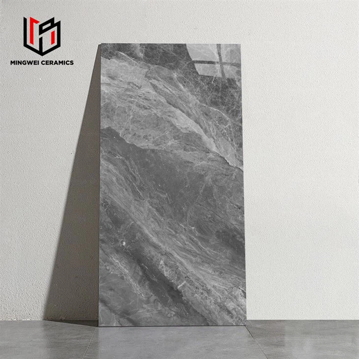Gray Color Glazed Polished Porcelain Tiles